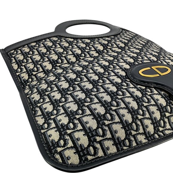 Christian Dior Oblique Fold Over Clutch - Picture 10 of 12